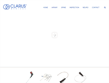 Tablet Screenshot of clarus-medical.com
